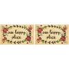 imageDII Heavy Duty Coir Doormat with Nonslip Vinyl Backing Welcome Mat Outdoor Entry Way ampamp Front Porch Dcor Home 17x29Our Happy Place