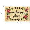 imageDII Heavy Duty Coir Doormat with Nonslip Vinyl Backing Welcome Mat Outdoor Entry Way ampamp Front Porch Dcor Home 17x29Our Happy Place