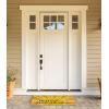 imageDII Natural Coir Doormat Decorative Hello Mat 17x29 BonjourYellow Hello Sunshine