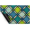 imageDII Natural Coir Geometric Modern Outdoor Door Mat Front Porch Dcor 17x29 Blue MosaicBlue Mosaic