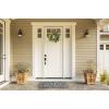 imageDII Natural Coir Geometric Modern Outdoor Door Mat Front Porch Dcor 17x29 Blue MosaicBlue Tunisia Scroll