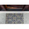imageDII Natural Coir Geometric Modern Outdoor Door Mat Front Porch Dcor 17x29 Blue MosaicBlue Tunisia Scroll