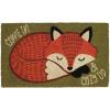 imageDII Animal Pun Collection Natural Coir Doormat 17x29 Cozy Fox