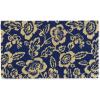 imageDII Floral Design Collection Natural Coir Doormat 17x29 Blue PeoniesBlue Peonies
