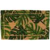 imageDII Floral Design Collection Natural Coir Doormat 17x29 Blue PeoniesPalm Leaves