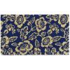 imageDII Floral Design Collection Natural Coir Doormat 17x29 BouquetBlue Peonies