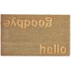 imageDII Greetings Collection Natural Coir Doormat 18x30 HelloGoodbyeHelloGoodbye Engraved