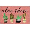 imageDII Natural Coir Doormat Decorative Hello Mat 17x29 BonjourAloe There