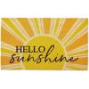 imageDII Natural Coir Doormat Decorative Hello Mat 17x29 BonjourYellow Hello Sunshine