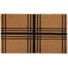imageDII Natural Coir Geometric Modern Outdoor Door Mat Front Porch Dcor 17x29 Blue MosaicFarmhouse Plaid
