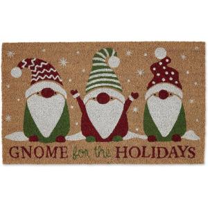 imageDII Christmas Welcome Mat Outdoor Natural Coir Doormat ampamp Porch Dcor 17x29 JoyGnome for the Holidays