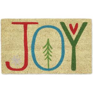 imageDII Christmas Welcome Mat Outdoor Natural Coir Doormat ampamp Porch Dcor 17x29 JoyJoy