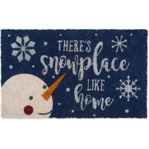 imageDII Christmas Welcome Mat Outdoor Natural Coir Doormat ampamp Porch Dcor 17x29 JoySnowplace Like Home