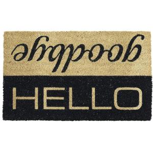 imageDII Greetings Collection Natural Coir Doormat 18x30 HelloGoodbyeHelloGoodbye