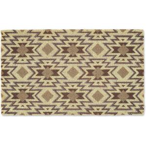 imageDII Natural Coir Geometric Modern Outdoor Door Mat Front Porch Dcor 17x29 Blue MosaicSanta Fe