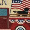 imageDII 4th of July Home Dcor IndoorOutdoor Doormat 18x30 Patriotic Truck
