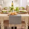 imageDII Braided Farmhouse Table Runner 15 x 72 inches 1Piece StoneFrench Blue