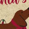 imageDII Christmas Coir Door Mat Outdoor Cat ampamp Dog Themed Doormat for Animal Lovers 17x29 Dear Santa Ive Been PurrfectSantas Yelper