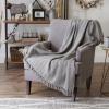 imageDII Industrial Tonal Textured Woven Throw 50x60 French BlueCool Gray
