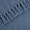 imageDII Industrial Tonal Textured Woven Throw 50x60 French BlueFrench Blue