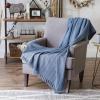 imageDII Industrial Tonal Textured Woven Throw 50x60 French BlueFrench Blue