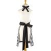 imageDII Kitchen Collection Gingham Check RedBlack ApronBlack