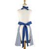 imageDII Kitchen Collection Gingham Check RedBlack ApronNavy