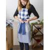 imageDII Kitchen Collection Gingham Check RedBlack ApronNavy