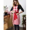 imageDII Kitchen Collection Gingham Check RedBlack ApronRed