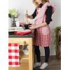 imageDII Kitchen Collection Gingham Check RedBlack ApronRed