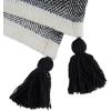imageDII New Traditional 2Tone Chevron Stripe Throw 50x60 BlackBlack
