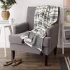 imageDII New Traditional 2Tone Chevron Stripe Throw 50x60 BlackBlack