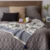 imageDII New Traditional 2Tone Chevron Stripe Throw 50x60 BlackNavy