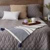 imageDII New Traditional 2Tone Chevron Stripe Throw 50x60 BlackNavy