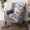 imageDII New Traditional 2Tone Chevron Stripe Throw 50x60 BlackNavy