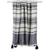 imageDII New Traditional 2Tone Chevron Stripe Throw 50x60 BlackNavy