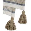 imageDII New Traditional 2Tone Chevron Stripe Throw 50x60 BlackStone