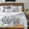 imageDII Plush Throw Collection Chevron Farmhouse Blanket 50x60 Barn RedFrench Blue