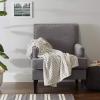 imageDII Plush Throw Collection Chevron Farmhouse Blanket 50x60 Barn RedStone