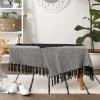 imageDII Striped Throw Collection Urban Cityscape BorderBlack