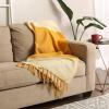 imageDII Striped Throw Collection Urban Cityscape BorderHoney Gold
