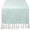 imageDII Braided Farmhouse Table Runner 15 x 72 inches 1Piece StoneAqua