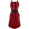 imageDII Kitchen Collection Gingham Check RedBlack ApronRedBlack