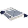 imageDII New Traditional 2Tone Chevron Stripe Throw 50x60 BlackNavy