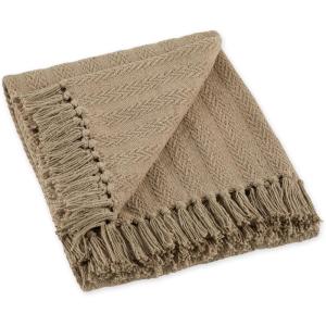 imageDII Industrial Tonal Textured Woven Throw 50x60 French BlueStone