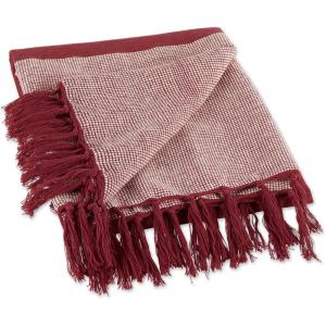 imageDII Striped Throw Collection Urban Cityscape BorderBarn Red