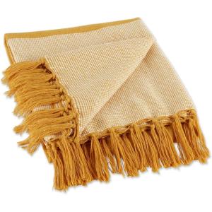 imageDII Striped Throw Collection Urban Cityscape BorderHoney Gold