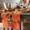 imageDII Fall Table Decorations Indoor Dcor Thanksgiving Table Runner 14x70 Embroidered Cut Work LeavesEmbroidered Cut Work Pumpkins