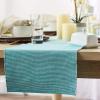 imageDII TwoToned Collection Tabletop Table Runner 13x72 BlackAqua
