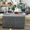 imageDII TwoToned Collection Tabletop Table Runner 13x72 BlackBlack